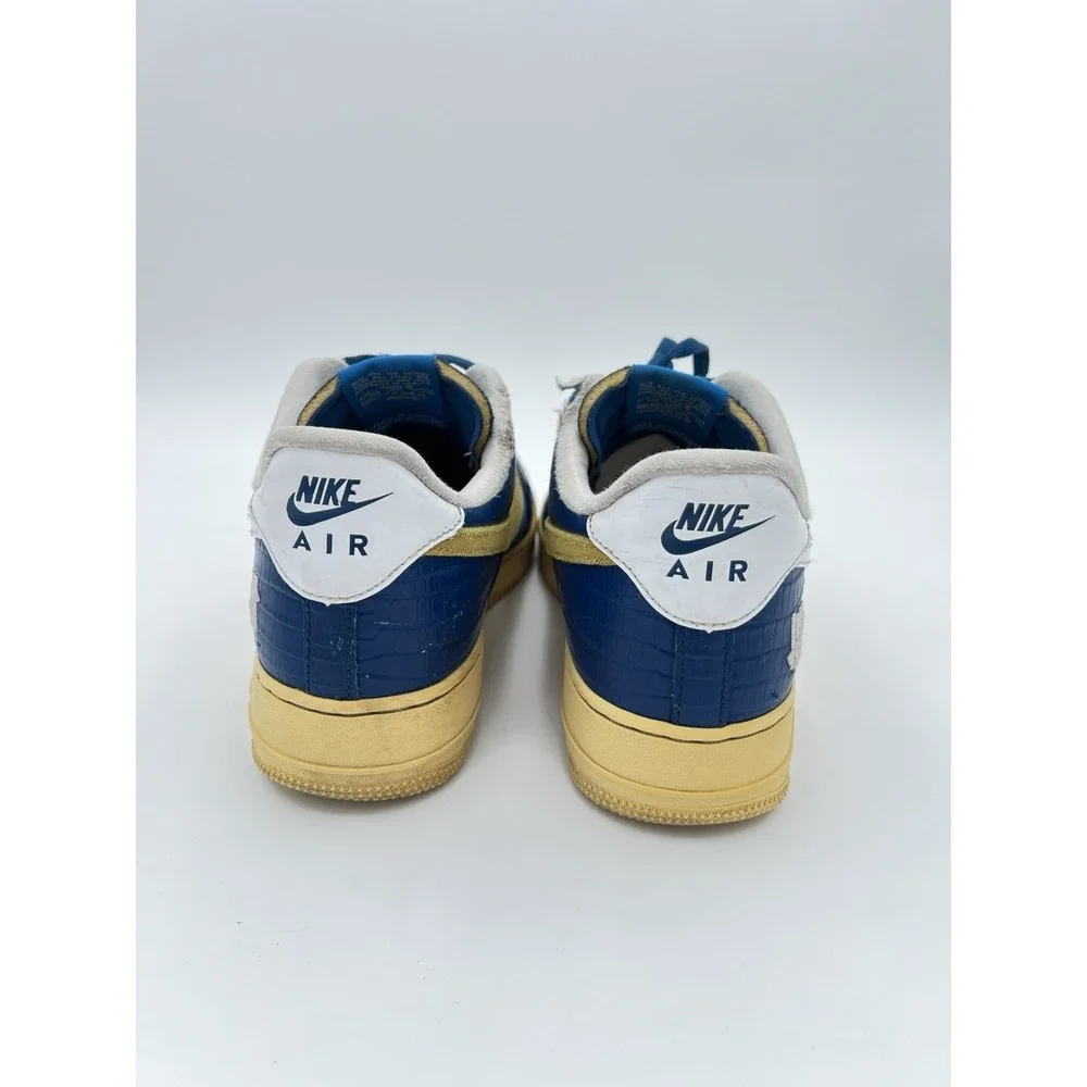 Nike Dunk Low Retro Blue Yellow Sneakers Men's Athletic Shoes Size 13